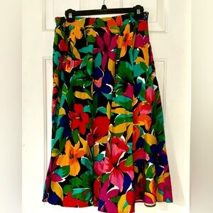Floral Multicolor Women's Skirt